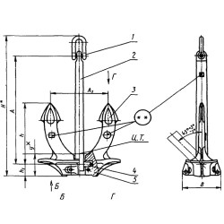 Якорь Холла 2500 кг ГОСТ 761-74